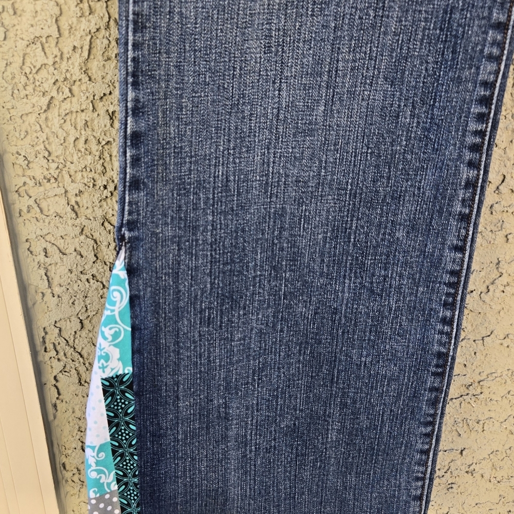 Custom Patchwork Levi's LOow Boot Jeans - image 6